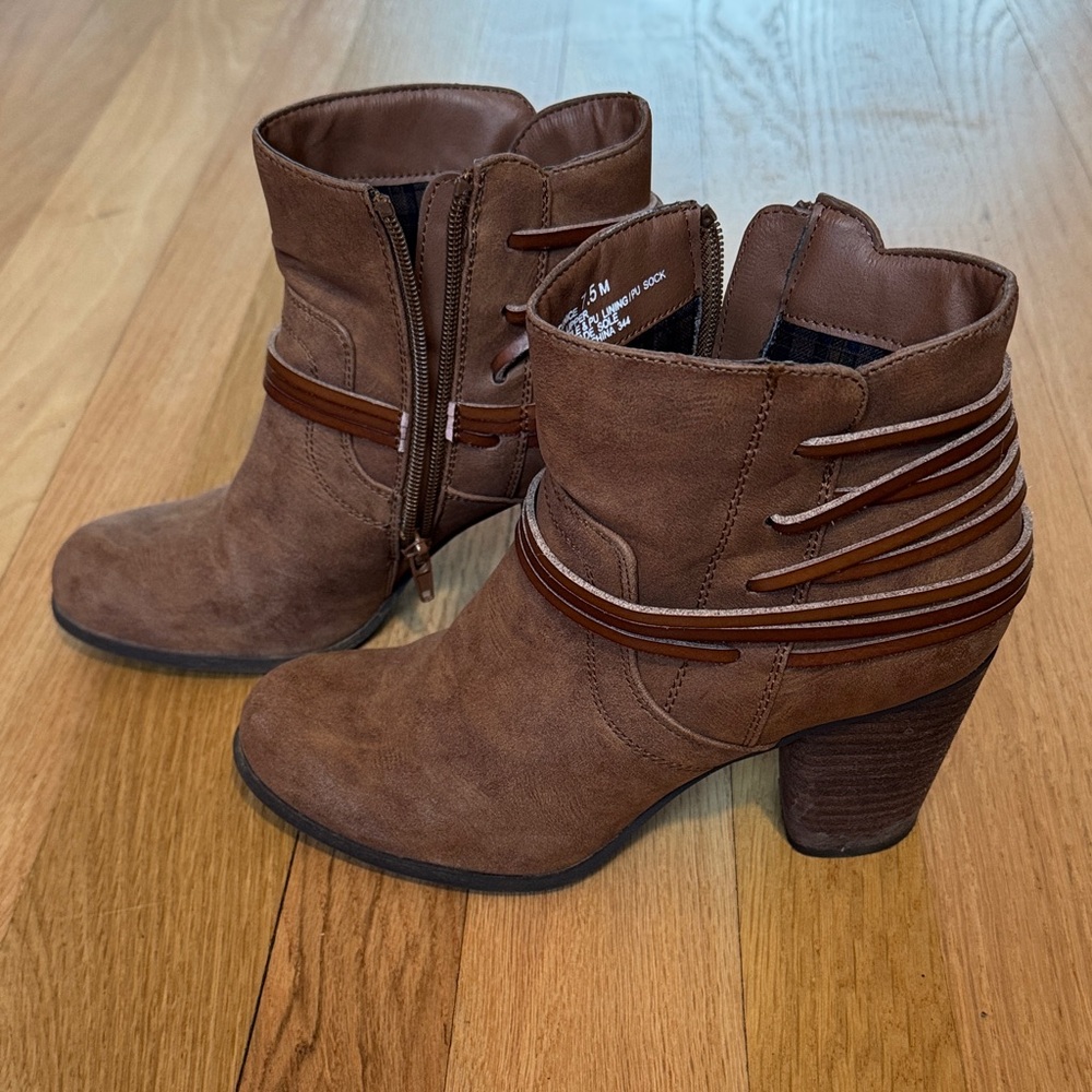 Madden Girl Brown Ankle Boots